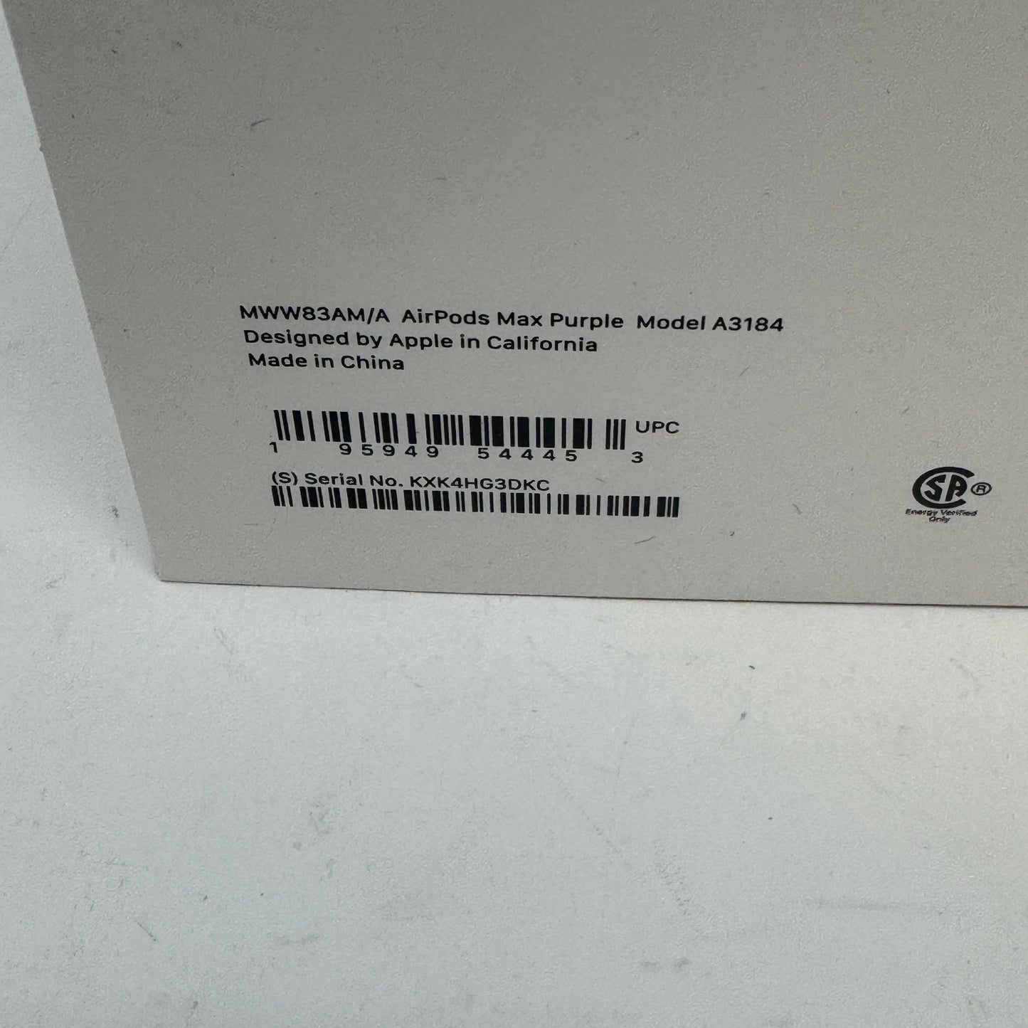 Apple AirPods Max USB-C Wireless Over-Ear Headphones Purple MWW83AM/A