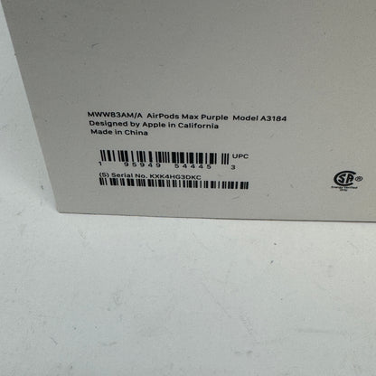 Apple AirPods Max USB-C Wireless Over-Ear Headphones Purple MWW83AM/A