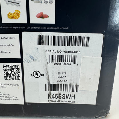 New KitchenAid Classic Mixer K45SSWH