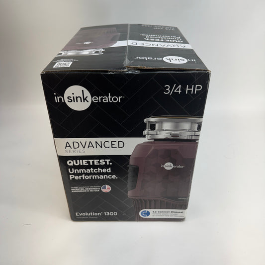 New Insinkerator 3/4 HP Evolution 1300 Food Waste Disposer