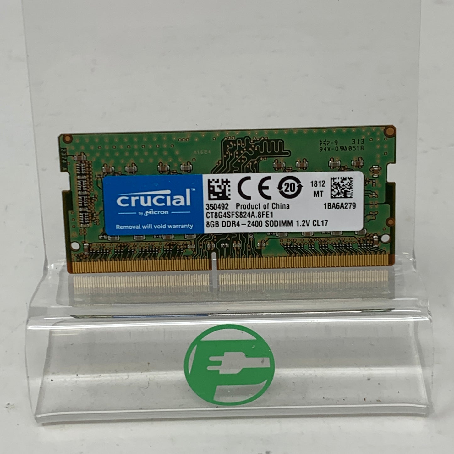 Crucial 1RX8 PC4-2400T-SA2-11 8GB (1x8GB) RAM DDR4 2400MHz CT8G4SFS824A
