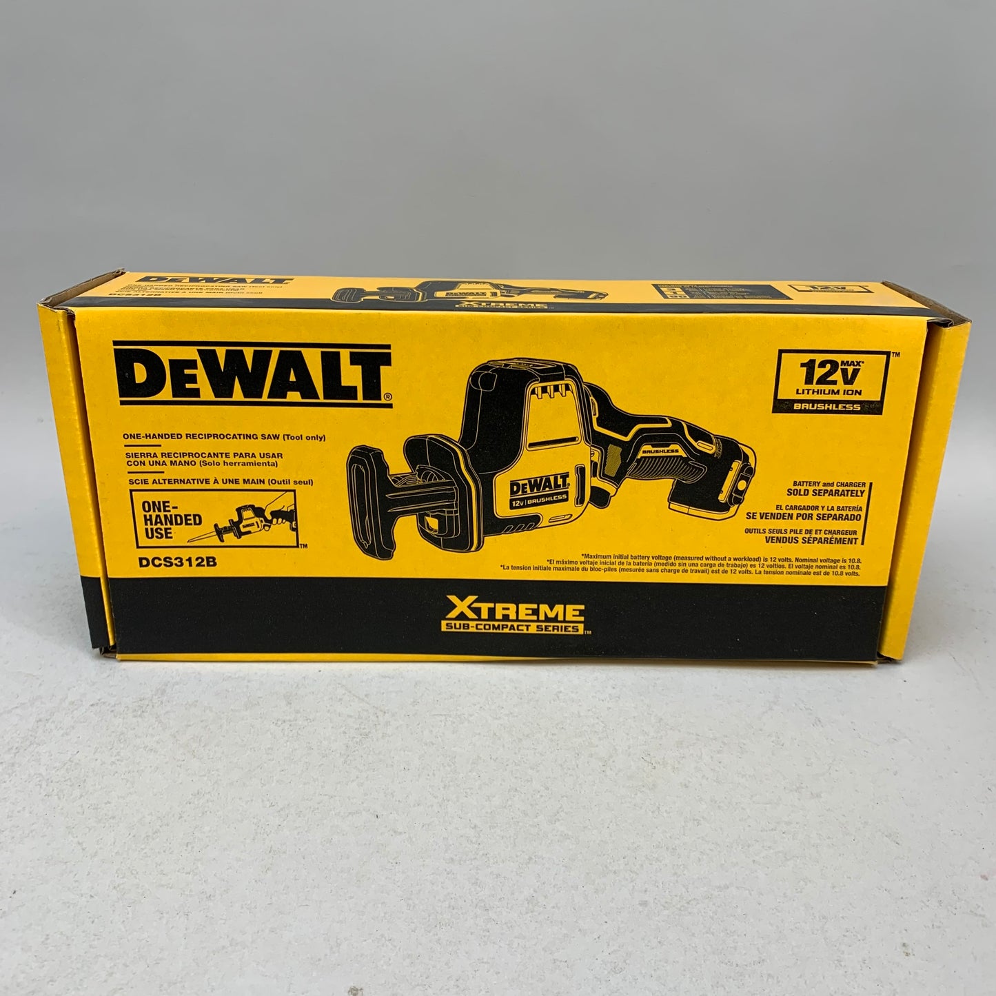 New DeWalt DCS312B 12V Max One-Handed Reciprocating Saw