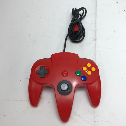 Nintendo 64 N64 Original Wired Controller NUS-005 Red