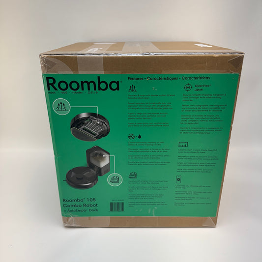 New Roomba 105 Combo Robot Vacuum Cleaner Y354020