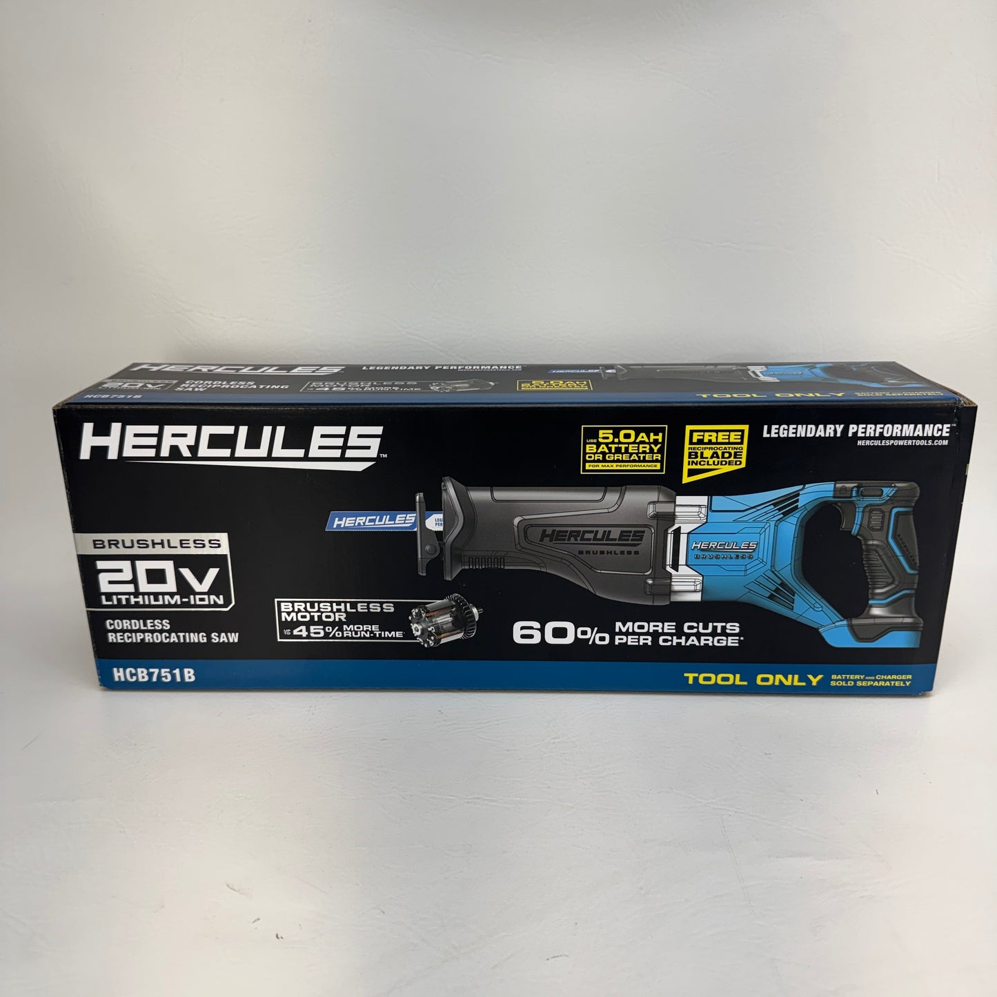 New HERCULES HCB751B 20V Cordless Reciprocating Saw