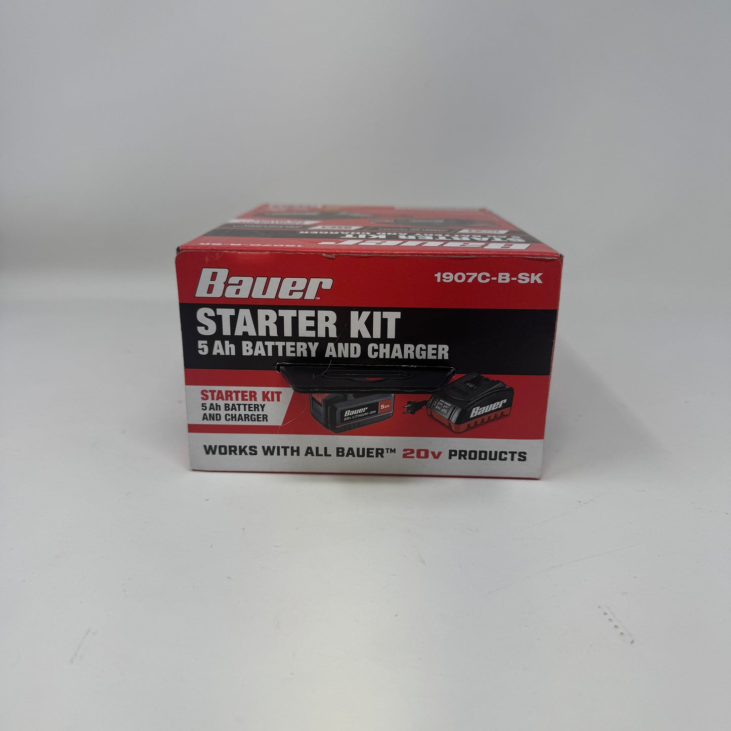 New Bauer 1907C-B-SK 20V Battery and Charger