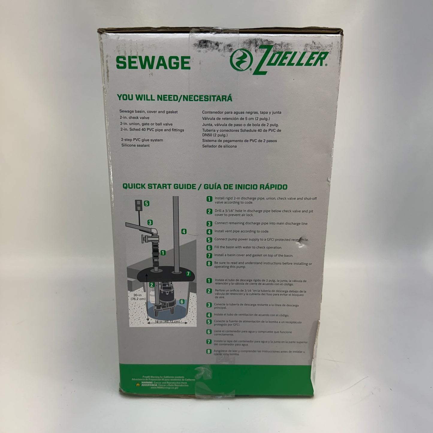 New Zoeller Submerisble Sewage Pump 1263