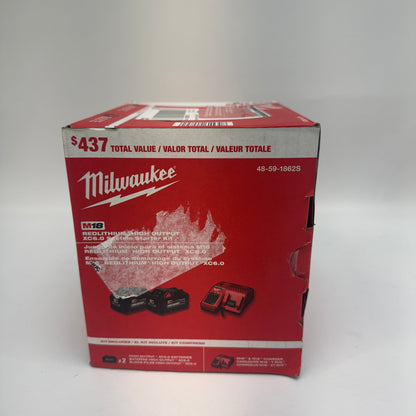 New Milwaukee 48-59-1862S M18 18V Red Lithium XC 5.0 M18