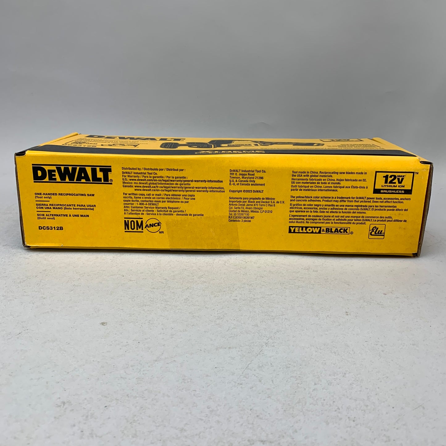 New DeWalt DCS312B 12V Max One-Handed Reciprocating Saw