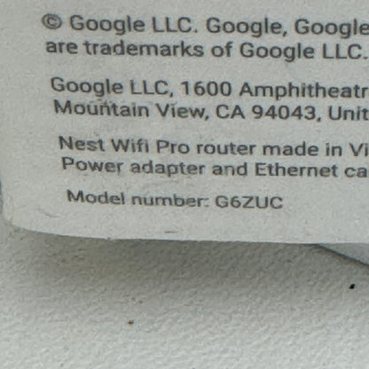 New Google Nest Wi-Fi Pro Wi-Fi Extender G6ZUC