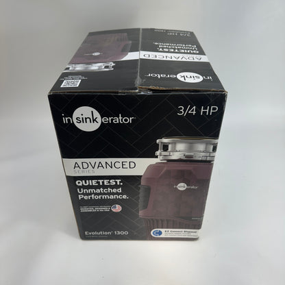 New Insinkerator 3/4 HP Evolution 1300 Food Waste Disposer