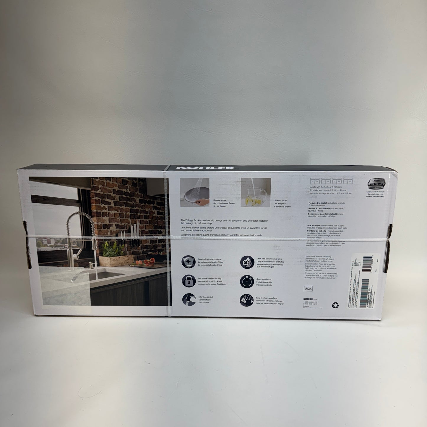 New Kohler Ealing  Kitchen Faucet R28702-SD-VS