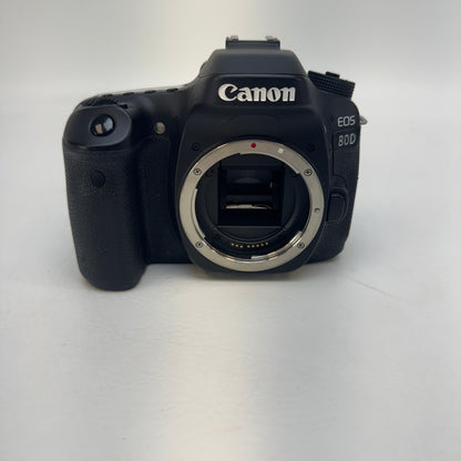 Canon EOS 80D 24.2MP Digital SLR DSLR Camera 1/8000 Shutter Count