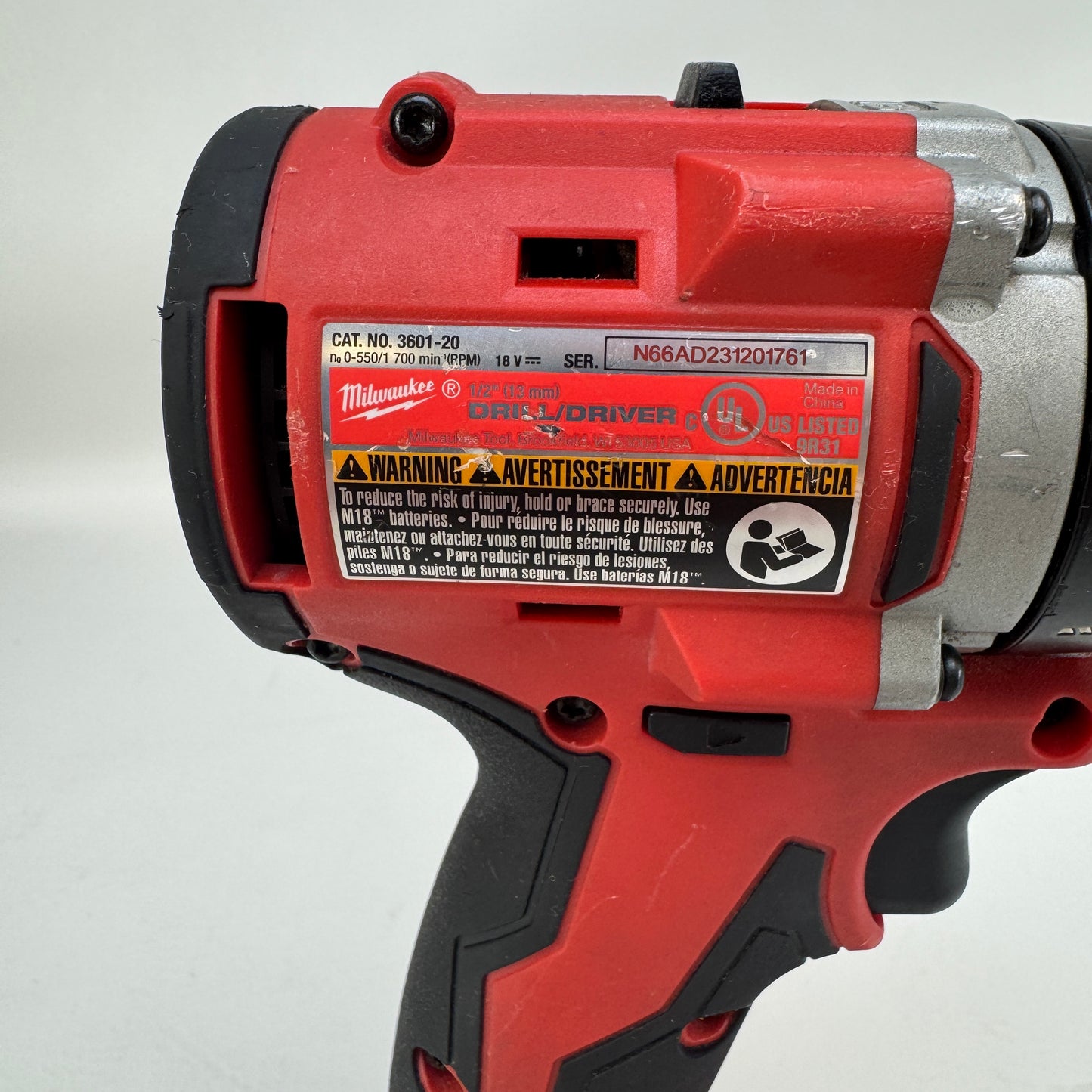 Milwaukee 3601-20 M18 18V 1/2 Drill Driver