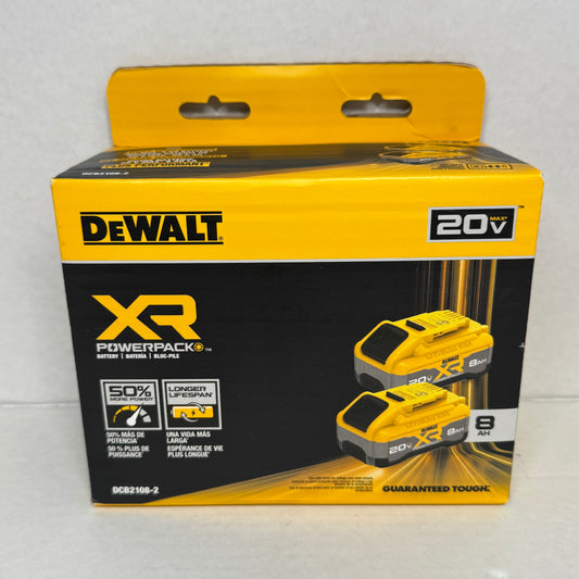 New DeWalt DCB2108-2 20V MAX Lithium-Ion Battery Pack