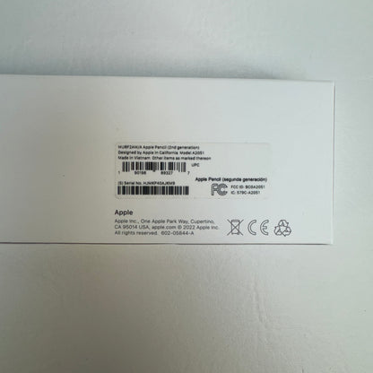 Apple Pencil 2nd Gen Smart Pencil Stylus White MU8F2AM/A