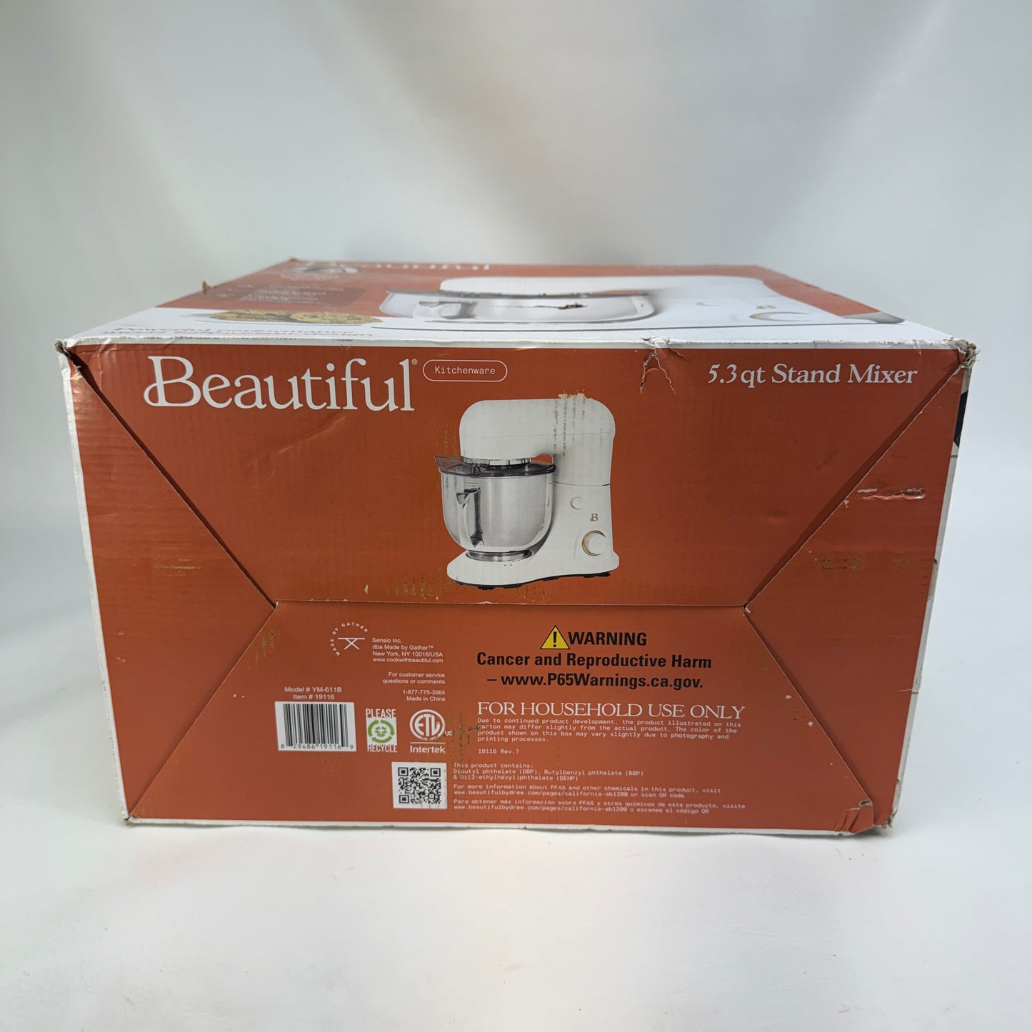 New Beautiful 5.3 Qt Stand Mixer by Drew Barrymore Mixer YM-611B