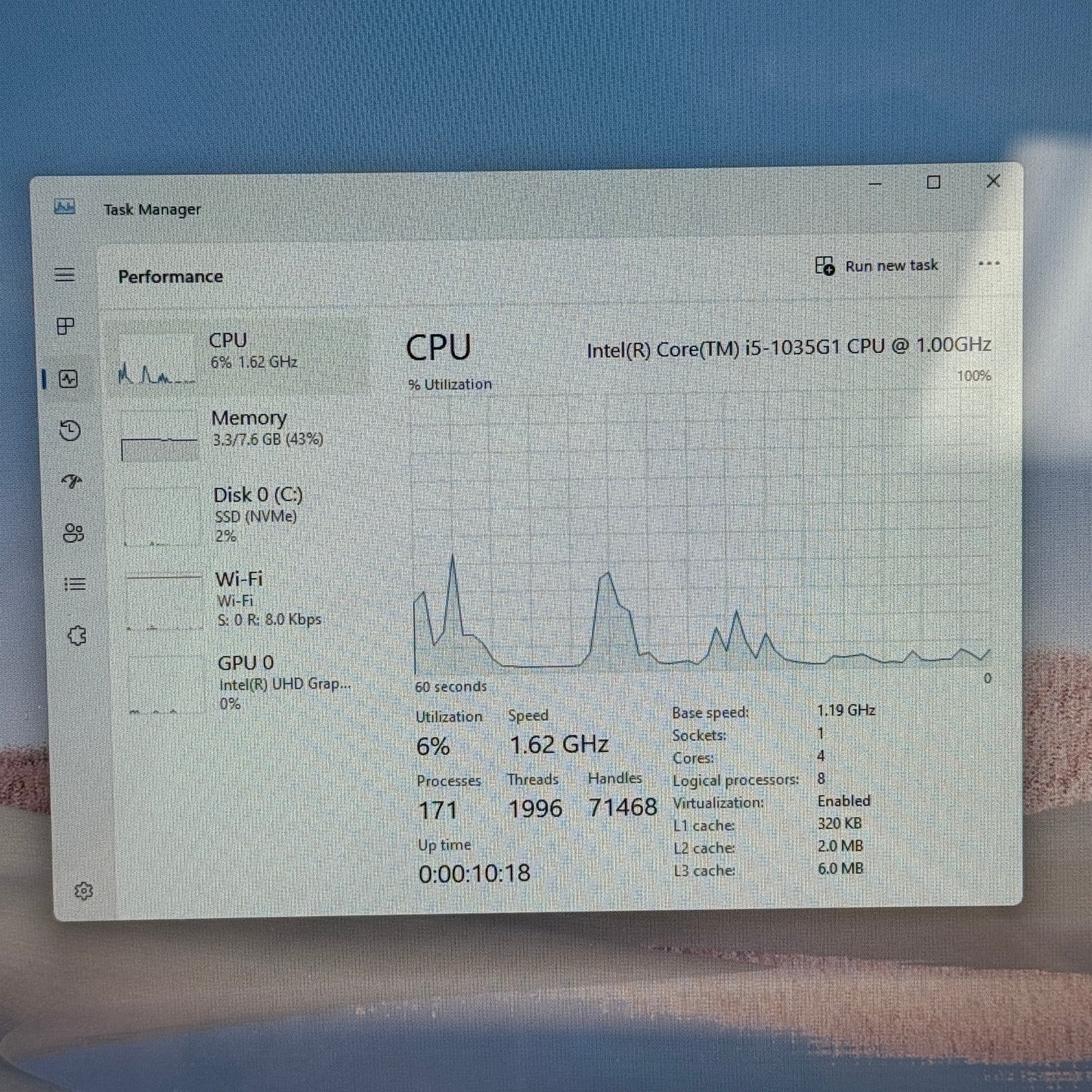 Microsoft Surface Go 1 A1943 12.4" i5-1035G1 1.0GHz 8GB RAM 128GB SSD