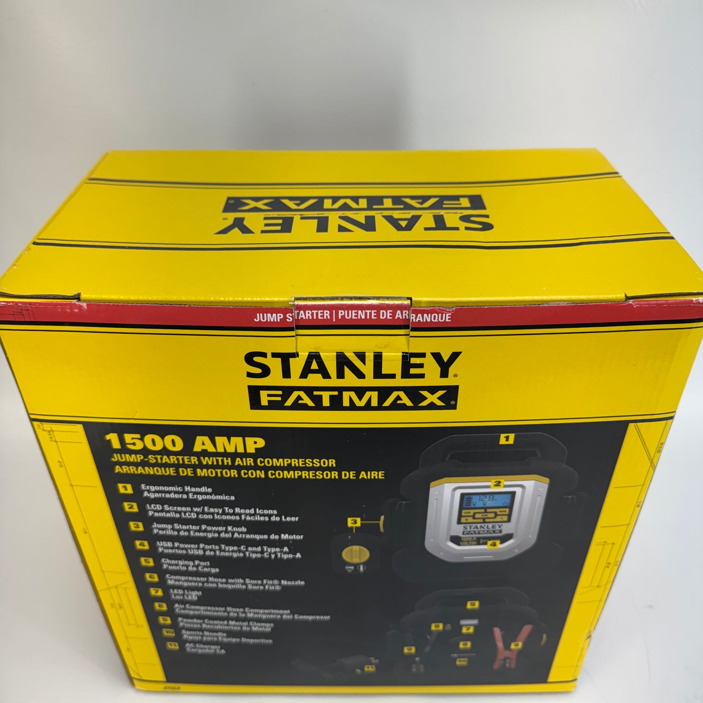New Stanley J15CF Jump Starter with Air Compressor