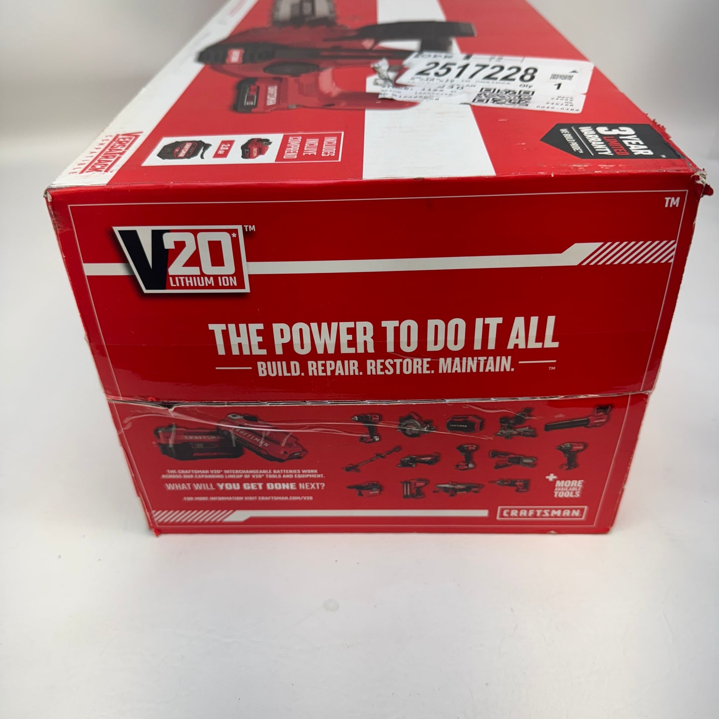 New Craftsman CMCCS610D1 20V Cordless Chainsaw