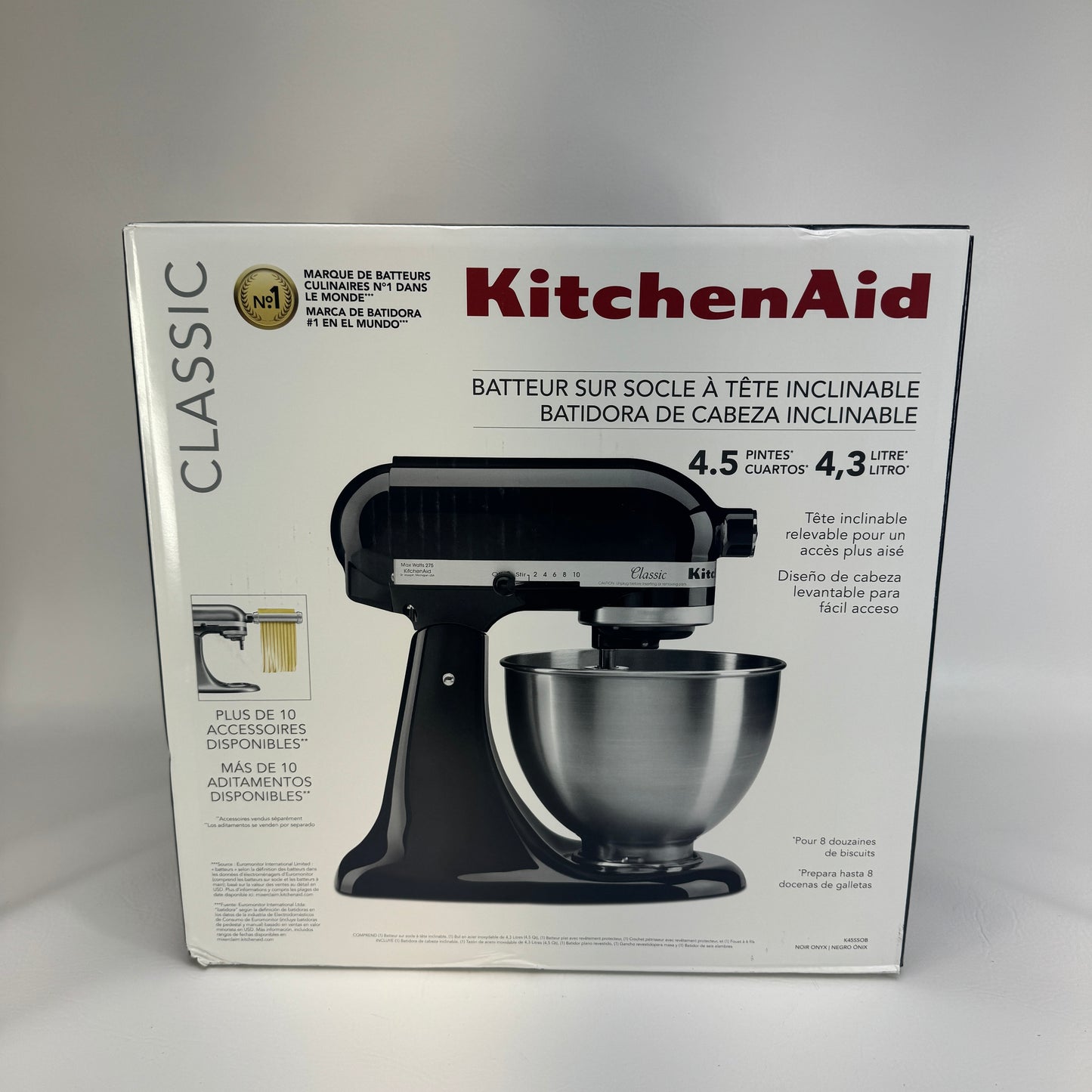 New KitchenAid Classic Tilt-Head Stand Mixer K45SSOB