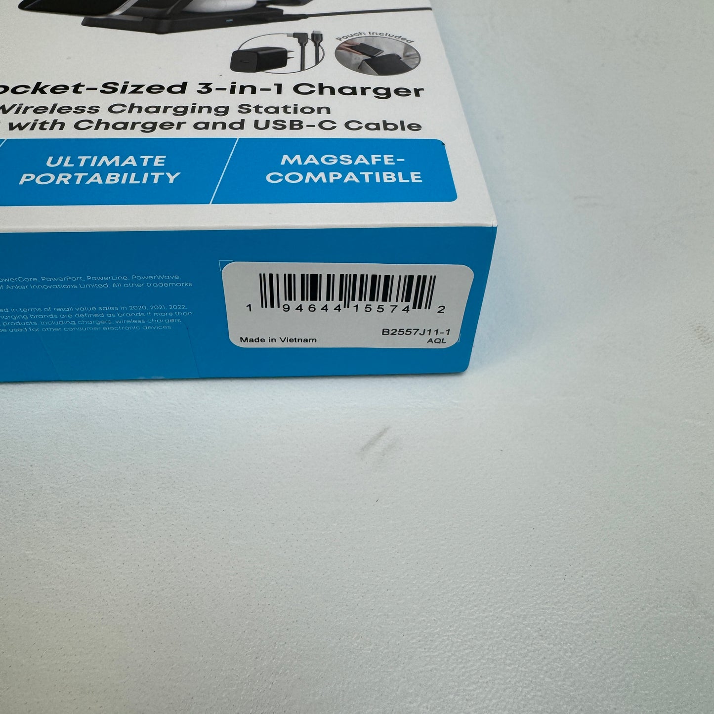 New Anker 3-in-1 Cube with Magsafe Wireless Charger Station B2575J11-1