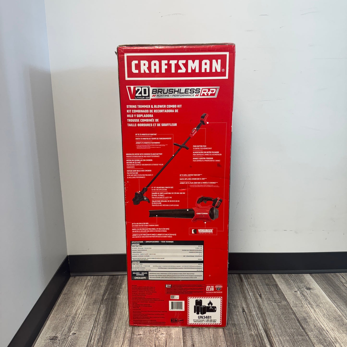 New Craftsman CMCK497P1 20V Weedwacker