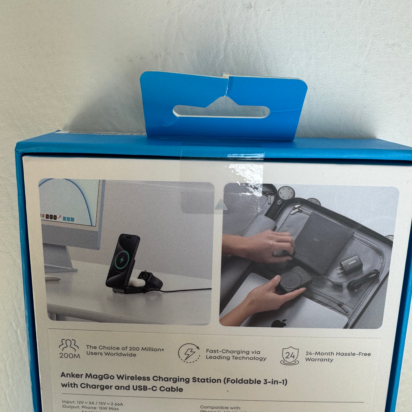New Anker 3-in-1 Cube with Magsafe Wireless Charger Station B2575J11-1