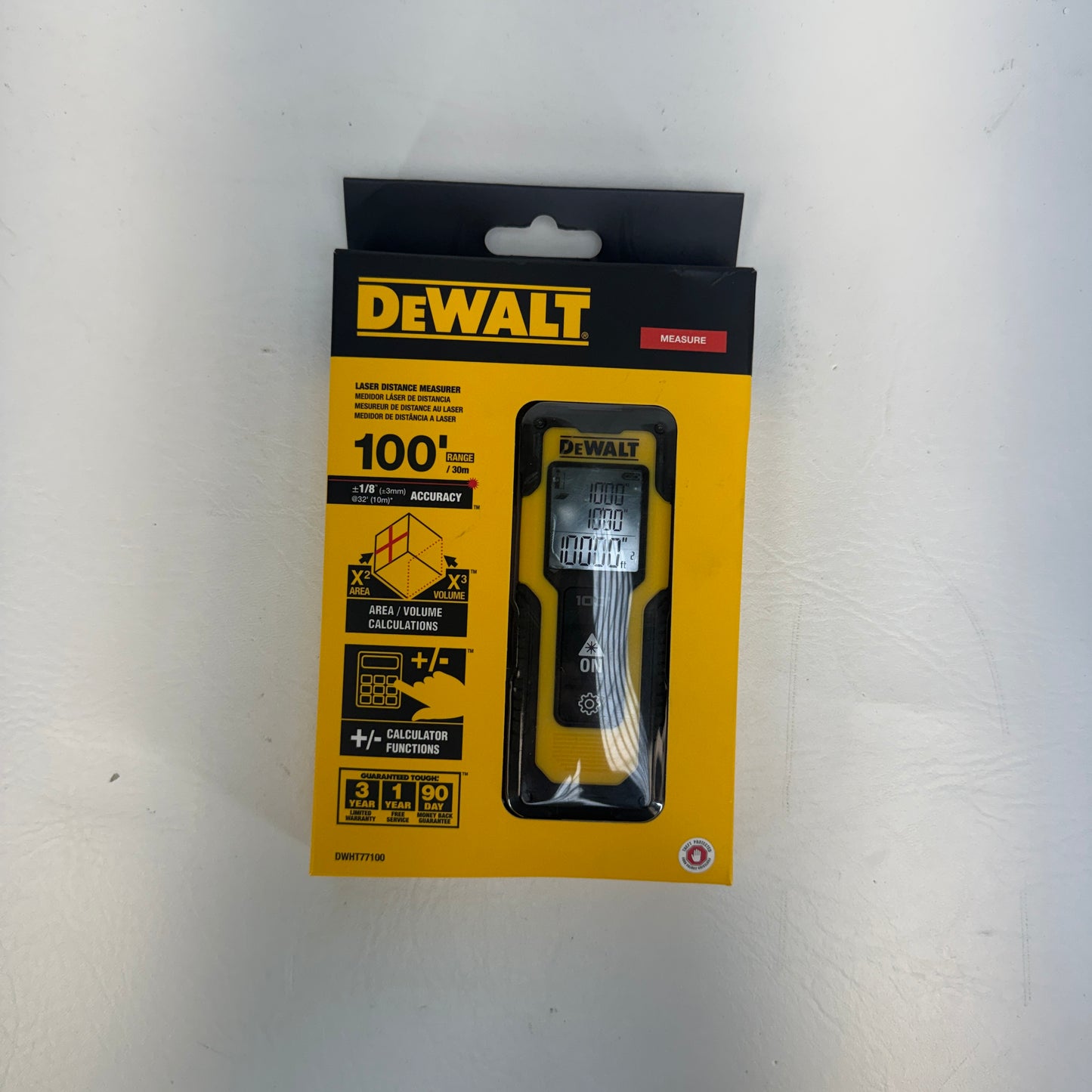 New DeWalt DWHT77100 Laser Distance Measurer Laser Measure