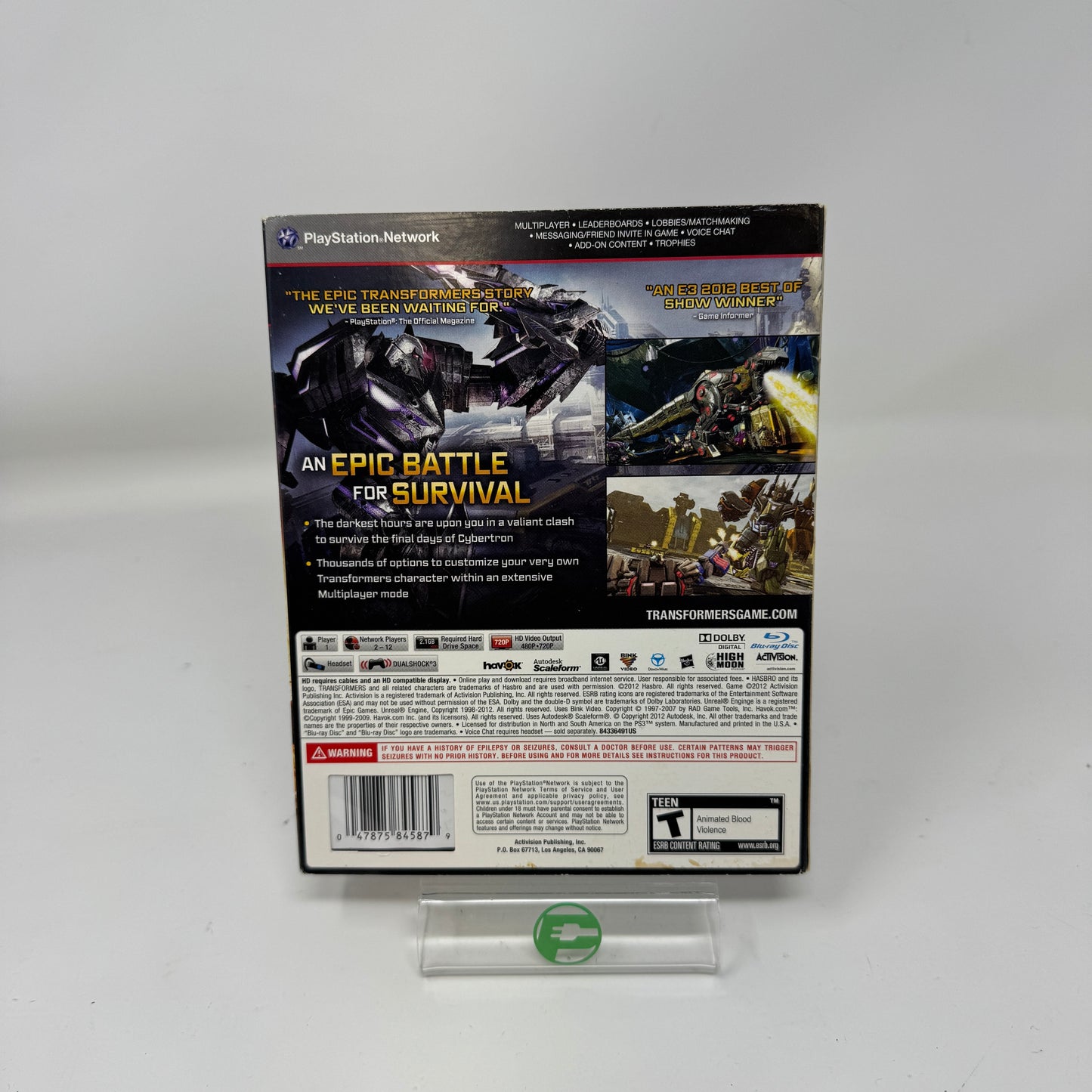 Transformers: Fall of Cybertron (Sony PlayStation 3 PS3, 2012) PAL