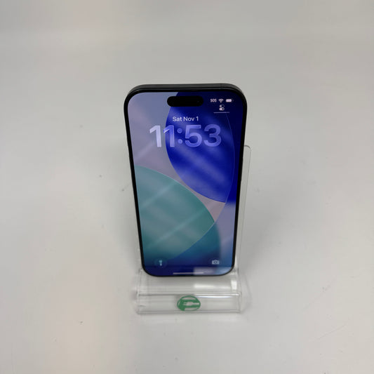 Unlocked Apple iPhone 16 Pro 128GB 26.0.1 Black MYM93LL/A