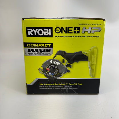 New Ryobi PSBCS02B 18V Cordless Brushless 3" Cut-Off Tool