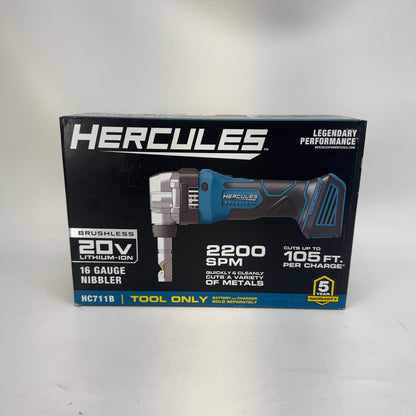 New HERCULES HC711B 20V 16 Gauge Nibbler