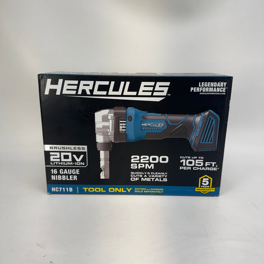 New HERCULES HC711B 20V 16 Gauge Nibbler