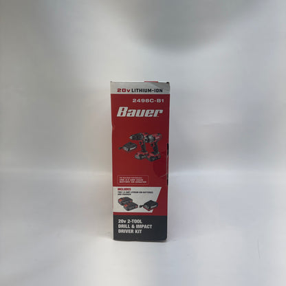 New Bauer 2498C-B1 20V Drill and Impact Driver