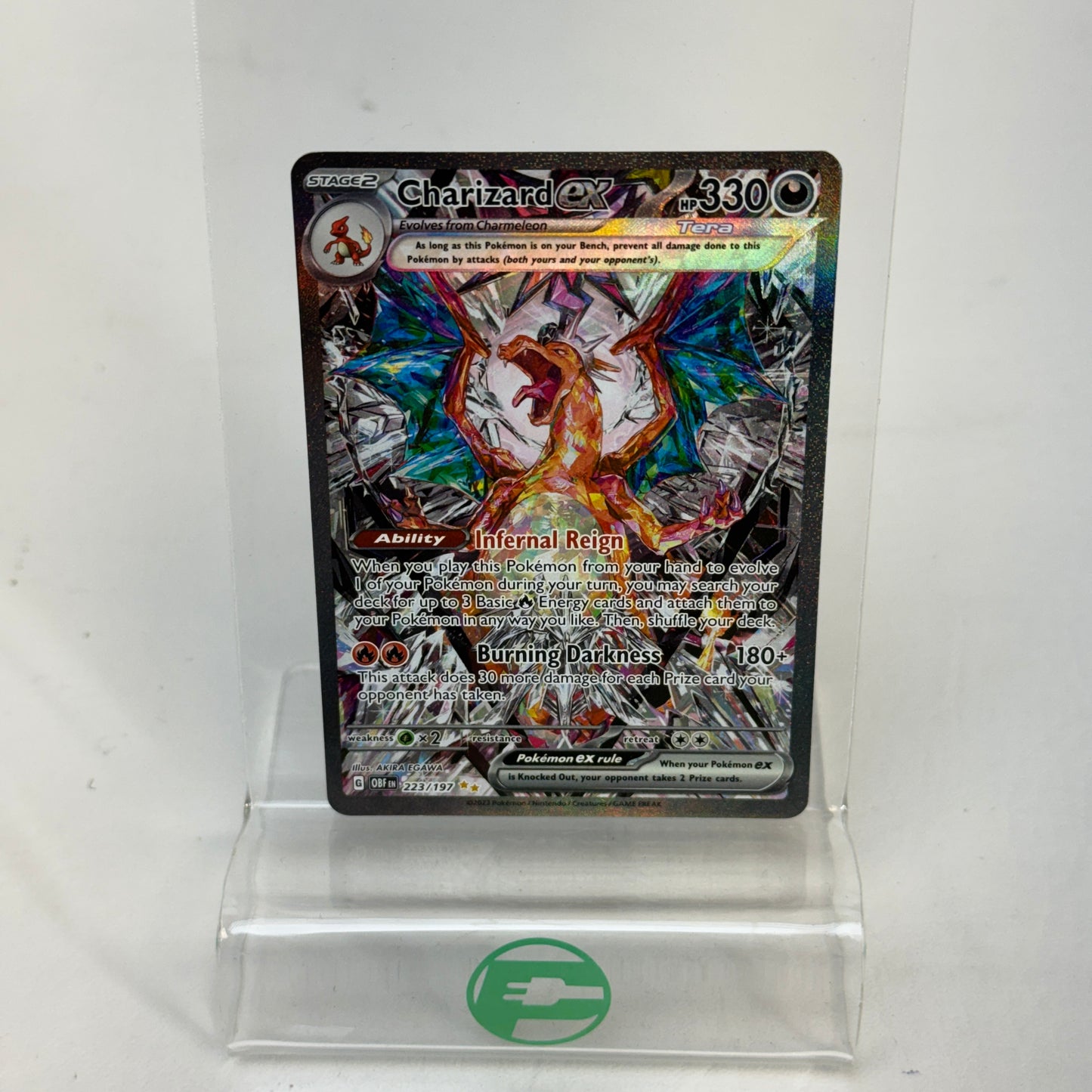 Pokémon TCG Scarlet & Violet - Obsidian Flames Charizard EX 223/197 English