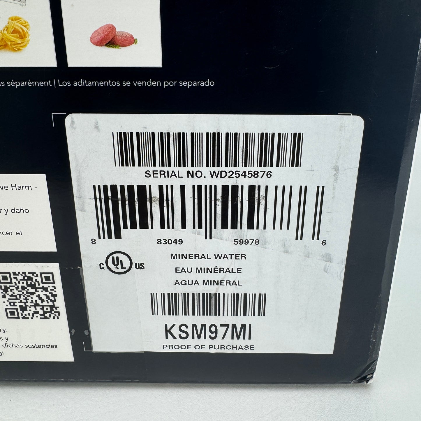 New Kitchen Aid Deluxe Tilt-head Stand Mixer KSM97MI