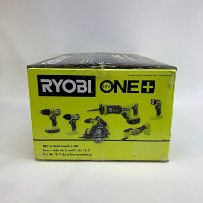 New Ryobi PCL160K2 18V 6-Tool Combo Set