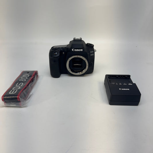 Canon EOS 80D 24.2MP Digital SLR DSLR Camera 1/8000 Shutter Count