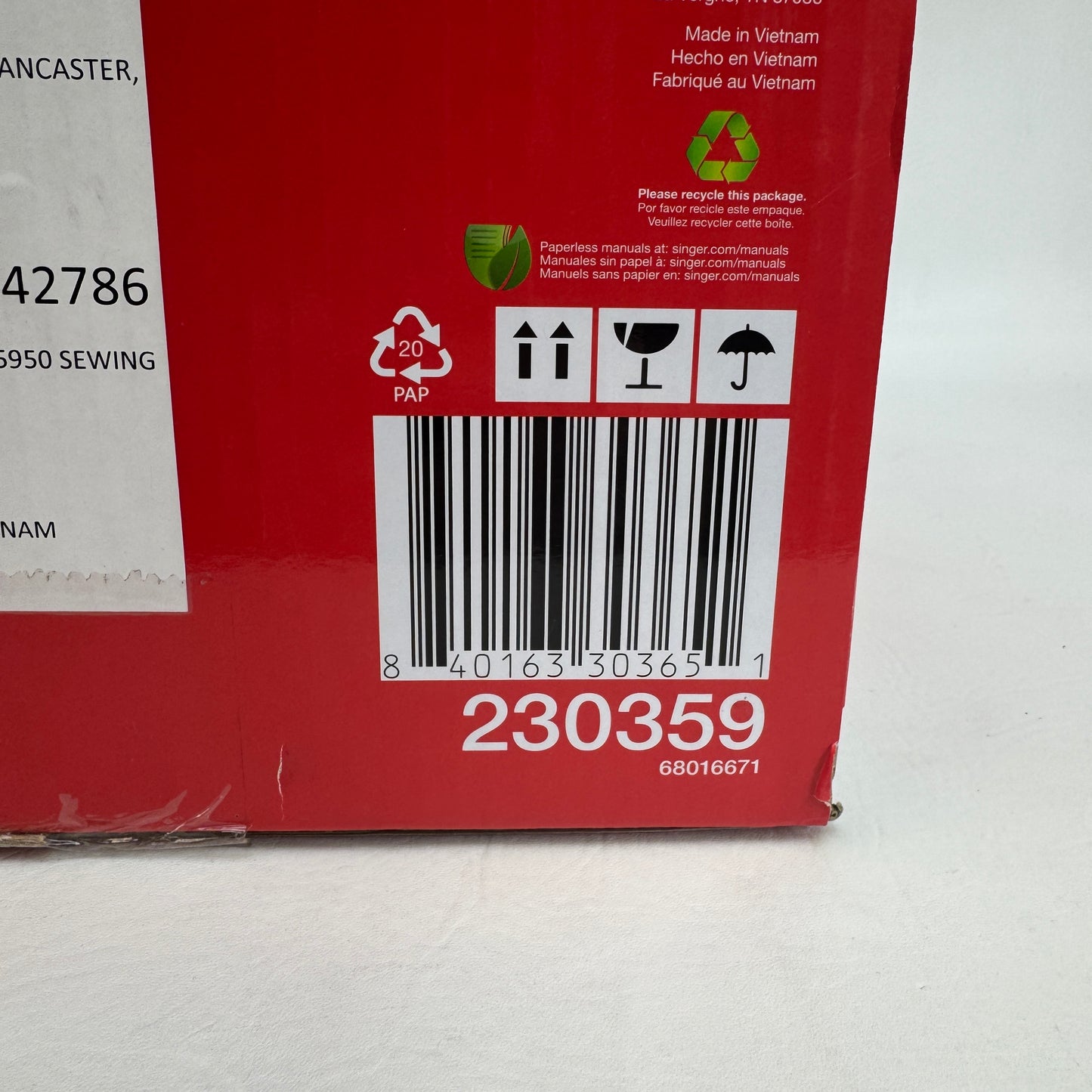 New Singer C5950 Sewing Machine