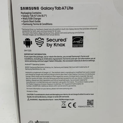 New WiFi Only Samsung Galaxy Tab A7 Lite 8.7" 32GB Gray SM-T220