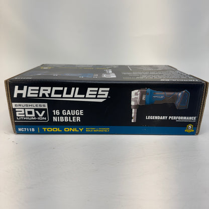 New HERCULES HC711B 20V 16 Gauge Nibbler