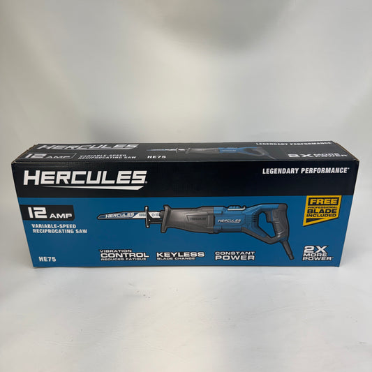 New HERCULES HE75 Variable-Speed Reciprocating Saw
