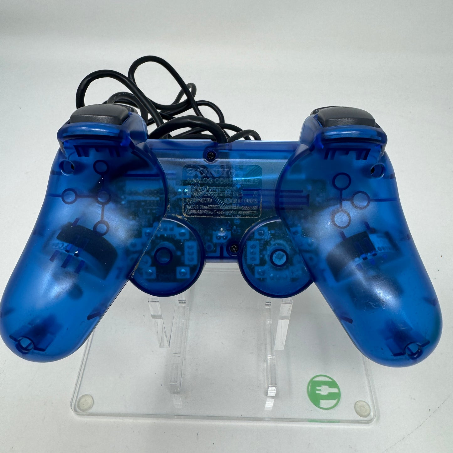 Sony PlayStation 2 PS2 DualShock 2 Wired Controller Clear Blue  SCPH-10010