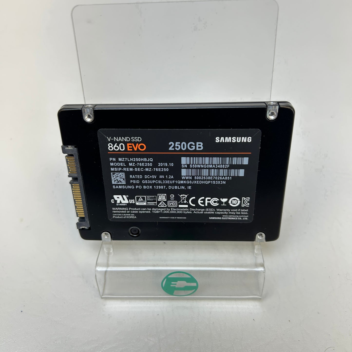 Samsung 2.5" 860 EVO 250GB SATA 6Gbps SSD MZ7LH250HBJQ
