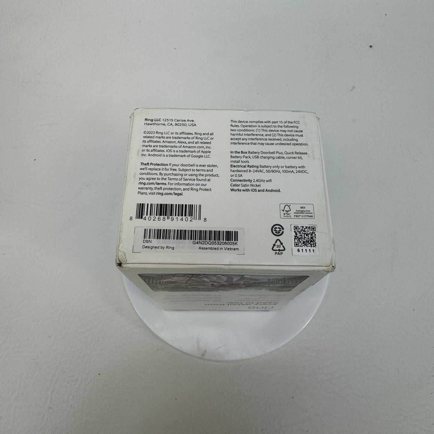 New Ring Battery Doorbell Plus Smart Doorbell