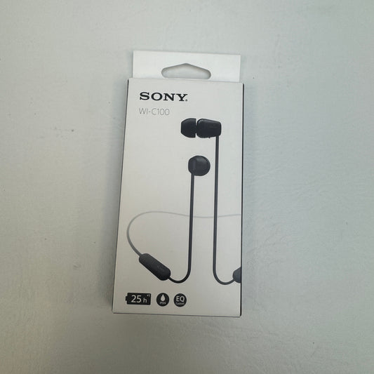New Sony WI-C100 In-Ear Wireless Ear Piece Black P92484535M