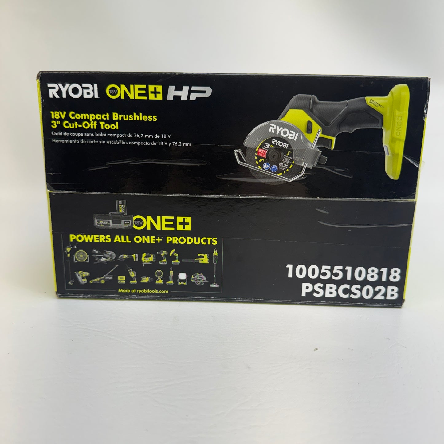 New Ryobi PSBCS02B 18V Cordless Brushless 3" Cut-Off Tool