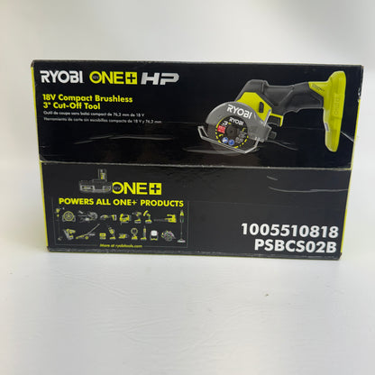 New Ryobi PSBCS02B 18V Cordless Brushless 3" Cut-Off Tool