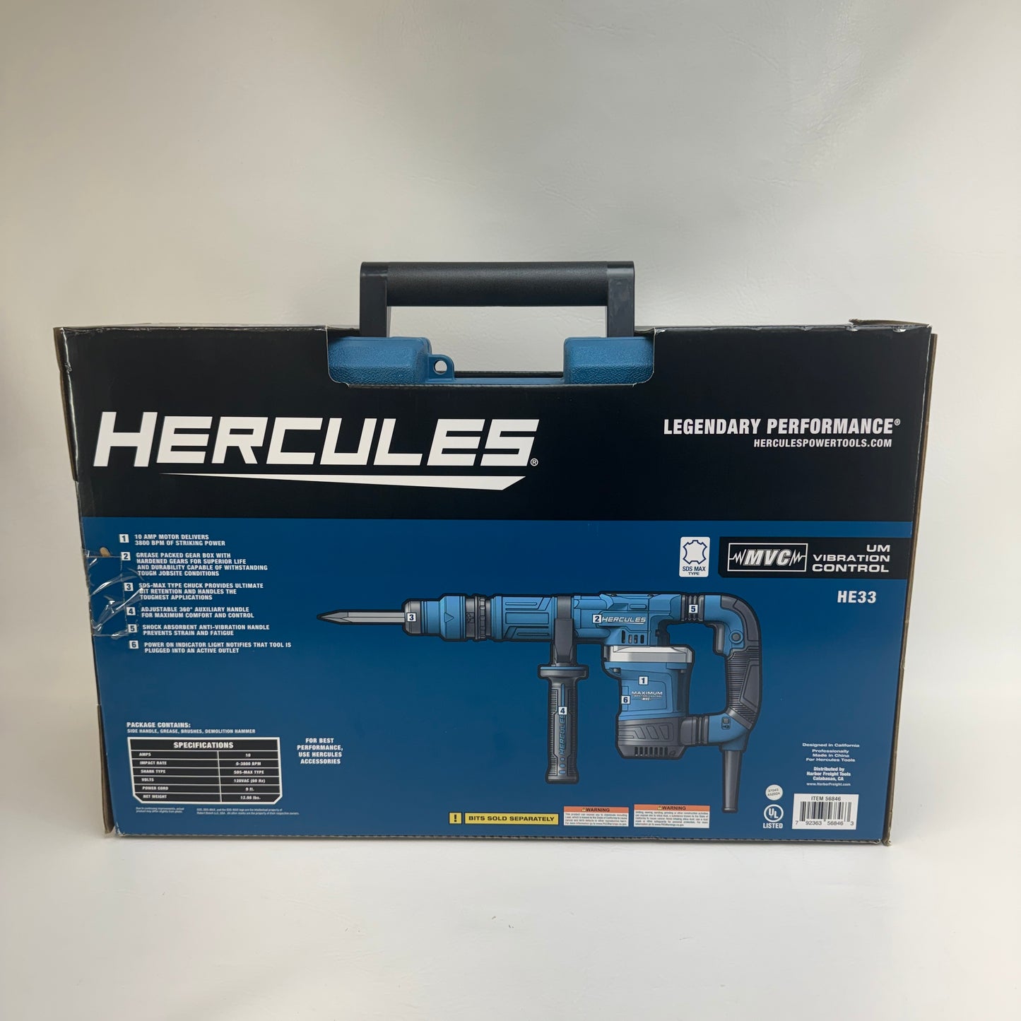 New HERCULES HE33 Demolition Hammer